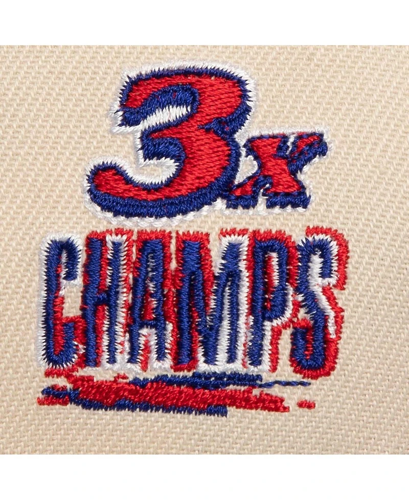 Mitchell & Ness Men's Cream/Red Detroit Pistons 3x Nba Champions Soul Legacy Defined Snapback Hat