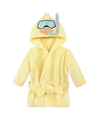 Hudson Baby Boys Unisex Plush Comfort Robe for Aquatic Settings