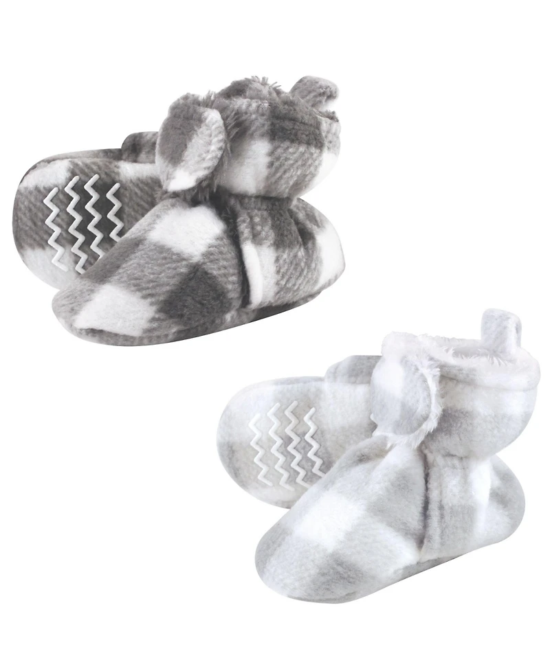 Hudson Baby Baby Boys Hudson Unisex Cozy Unisex Animal-Inspired Fleece Footwear Duo