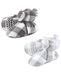 Hudson Baby Baby Boys Hudson Unisex Cozy Unisex Animal-Inspired Fleece Footwear Duo