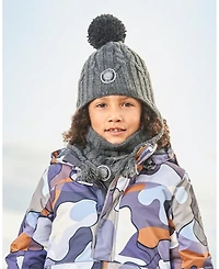 Deux par Kids Unisex Peruvian Knit Hat Dark Gray - Toddler|Child