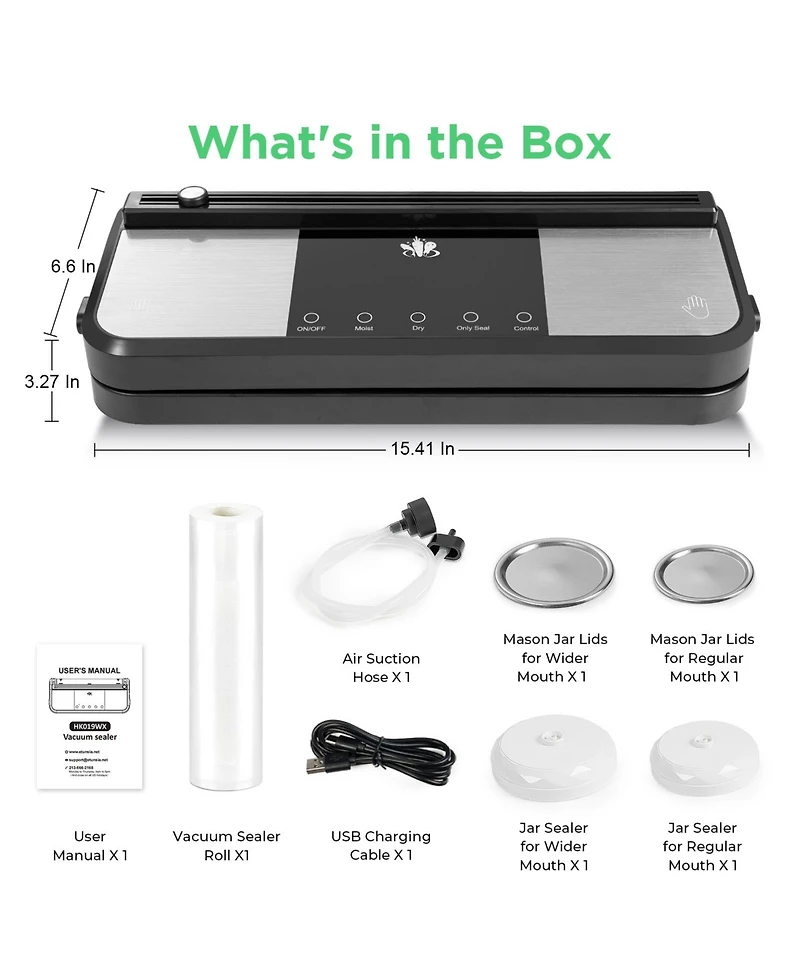 Cowin Cordless Vacuum Sealer Machine Rechargeable Build in Cutter