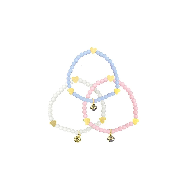 Bits & Bows Girls Hearts Bracelet Set