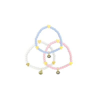 Bits & Bows Girls Hearts Bracelet Set