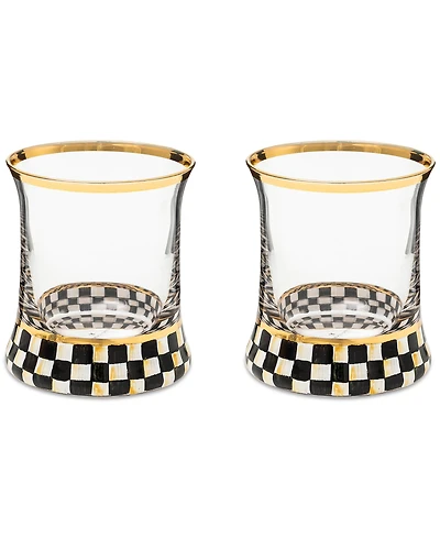 Mackenzie-Childs Courtly Check Tumblers Set of 2