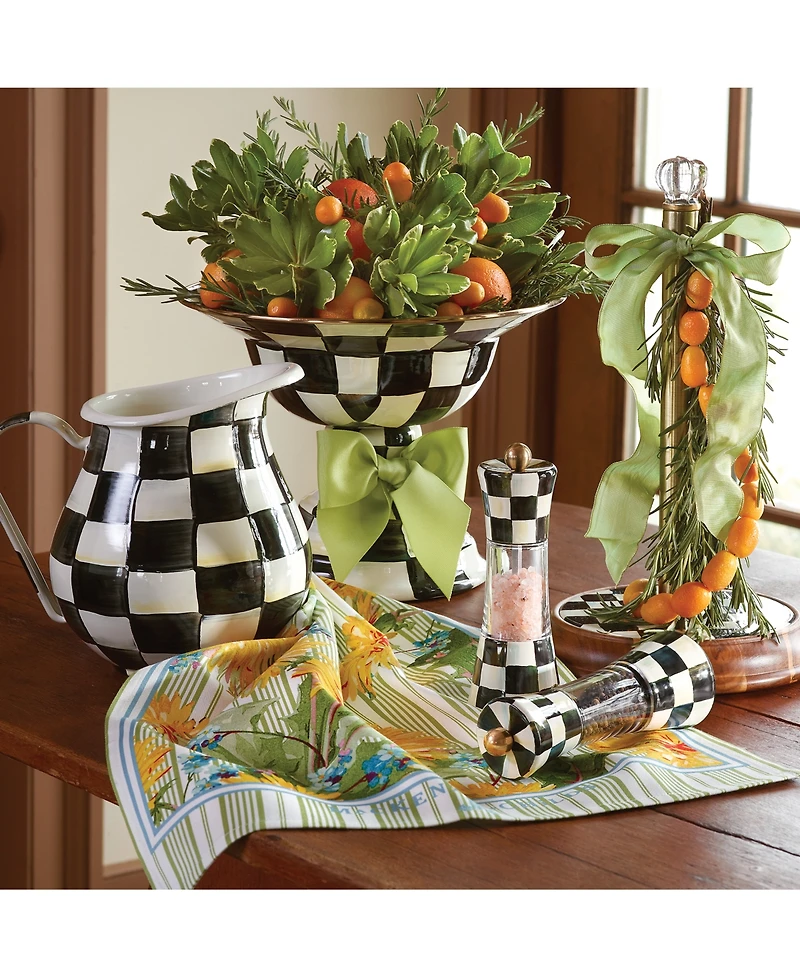 Mackenzie-Childs Courtly Check Wood Paper Towel Holder