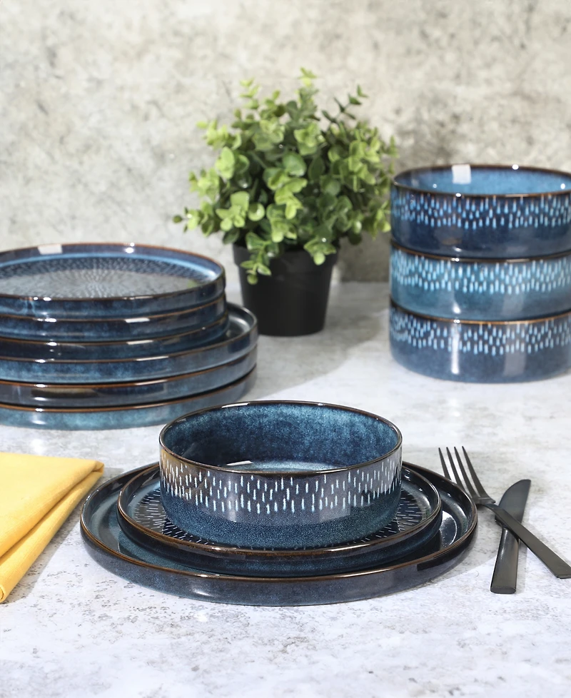 Gibson Elite Matisse Moderna 12 Pc. Dinnerware Set, Service for 4