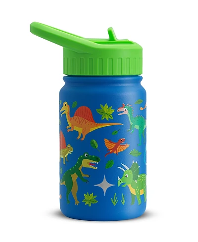 JoyJolt Kids Stainless Steel Water Bottle with Straw Lid, 12oz