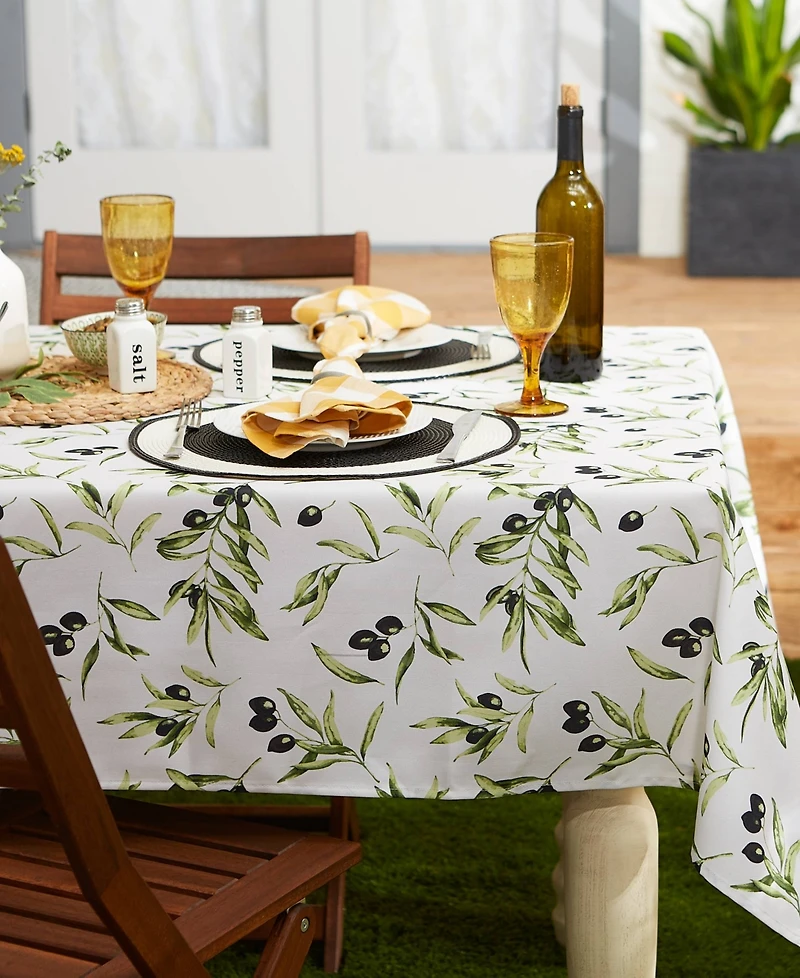 Design Imports Print Outdoor Tablecloth with Zipper, 60x84