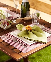 Design Imports Textured Twill Weave Placemat Set of 6