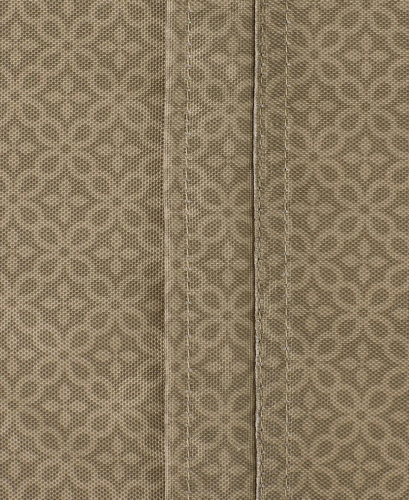 Design Imports Lattice Print Outdoor Tablecloth with Zipper 60 Round