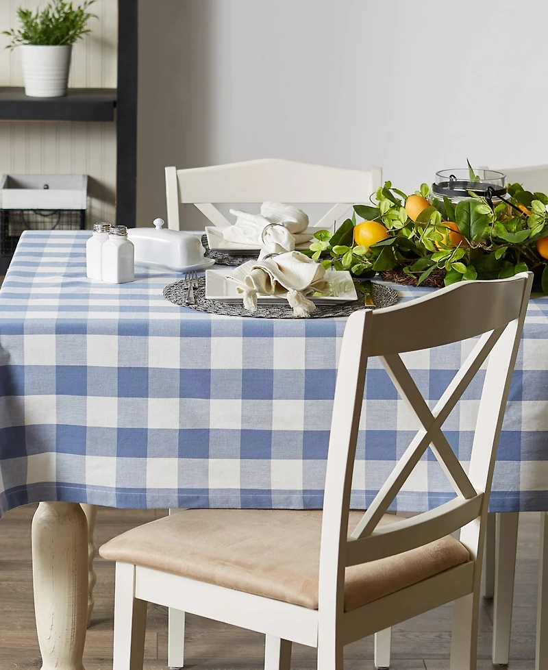 Design Imports Buffalo Check Tablecloth