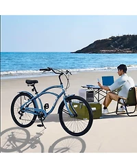 Streamdale 7 Speed Bicycles, Multiple Colors 26"Inch Beach Cruiser Bike