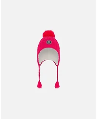 Deux par Deux Girl Peruvian Knit Hat Fuschia Pink - Toddler|Child