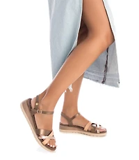 Women's Low Wedge Strappy Sandals By Xti