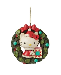 Jim Shore Sanrio Hello Kitty Wreath Christmas Holiday Ornament