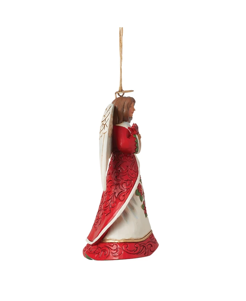 Jim Shore Christmas Angel with Cardinal Ornament