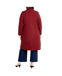 City Chic Plus Size Effortless Chic Coat