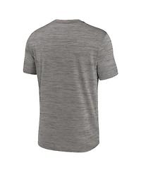 Jordan Men's Heather Gray Oklahoma Sooners 2024 Sideline Velocity Performance T-Shirt