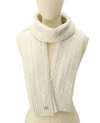 Coach Soft Rib Cable Knit Scarf