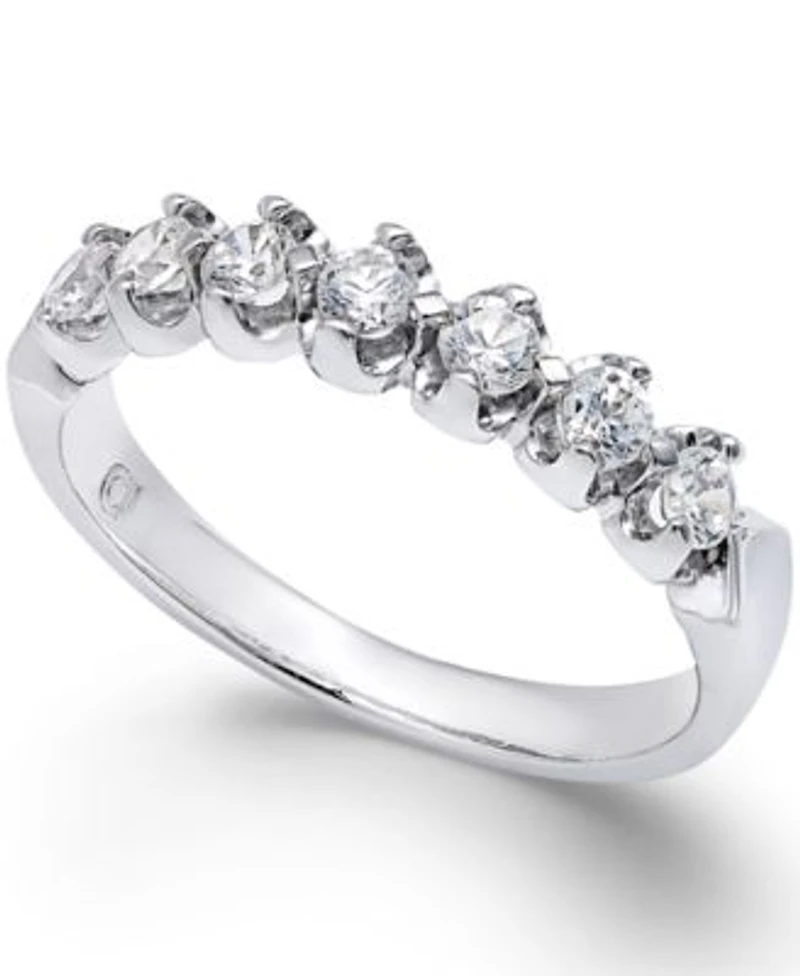 Certified Diamond Scallop Ring 1 2 2 Ct. T.W. In 14k White Gold