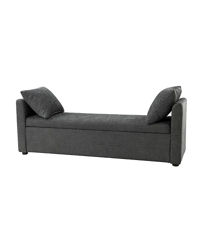 Hulala Home Rosana Transitional 59.4" Wide Storage Bench