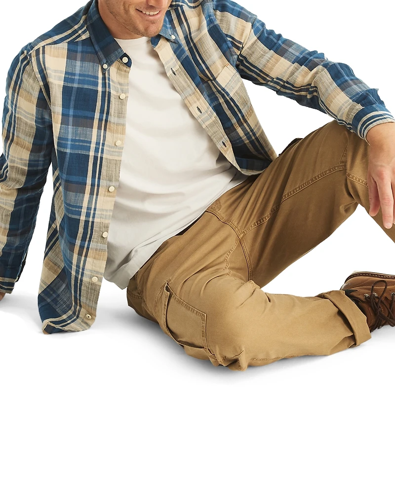Nautica Men's Classic-Fit Plaid Button-Down Twill Shirt