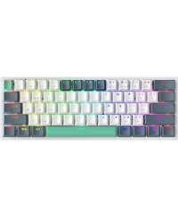 Machineke Machenike K500-B61W 60% Wireless Mechanical Gaming Keyboard, 61 Keys Ultra-Compact Hot Swappable Linear Red Switch, Dynamic Rgb Backlit, Ant