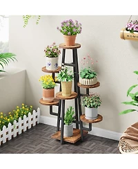 Tribesigns 7 Tier Plant Stand Indoor, Tall Plant Shelf for Multiple Plants, Wooden Corner Plant Pots Holder Rack Flower Stand Shelf Planter Organizer