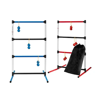 Slickblue Indoor Outdoor Portable Ladder Ball Toss Game Set with Bag