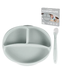 Sperric Baby Girls Silicone Suction Plate 100% Food Grade Stay Put Plates - Bpa Free Microwave & Dishwasher Safe