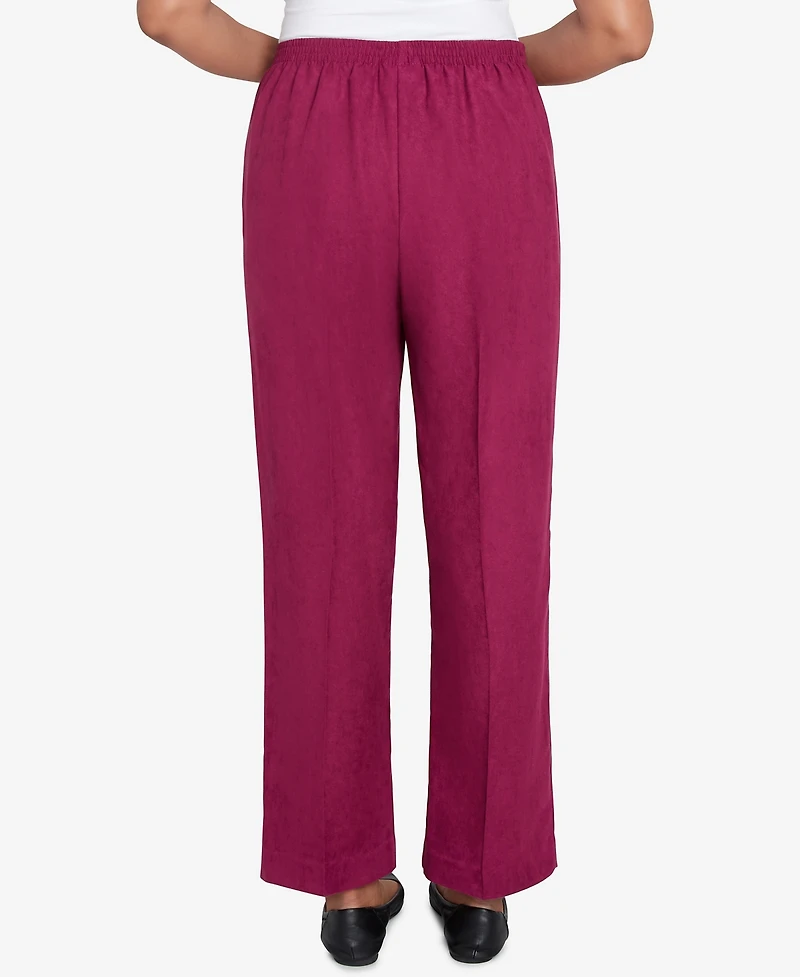 Alfred Dunner Women's Wine Country Classic Slant Pocket Short Length Pant