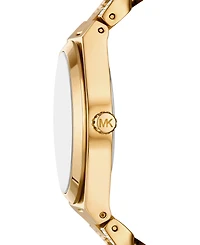 Michael Kors Women's Lennox Three-Hand Gold-Tone Stainless Steel Watch 37mm