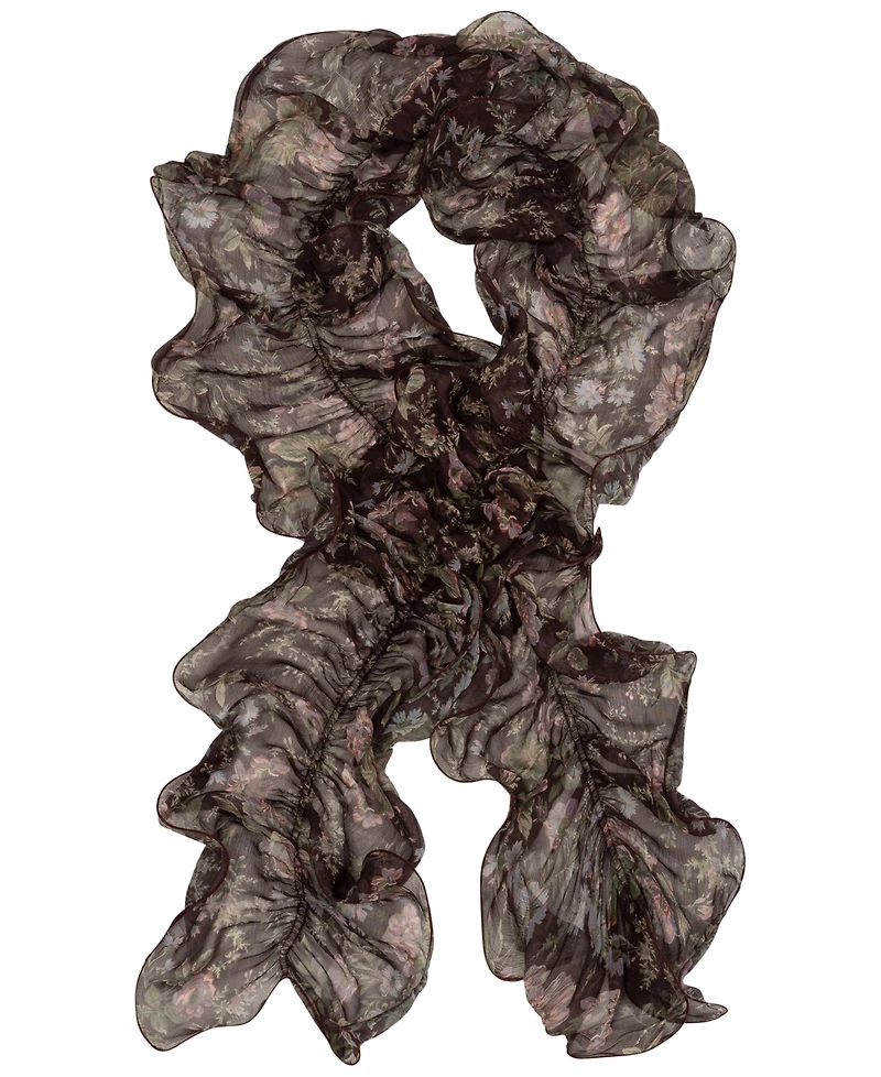 Lauren Ralph Lauren Fall Floral Ruffle Wrap