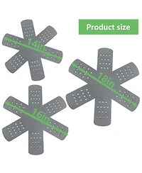 3-Piece Cookware Protectors Shearable Heat Resistant Thickening Pot & Pan Protectors
