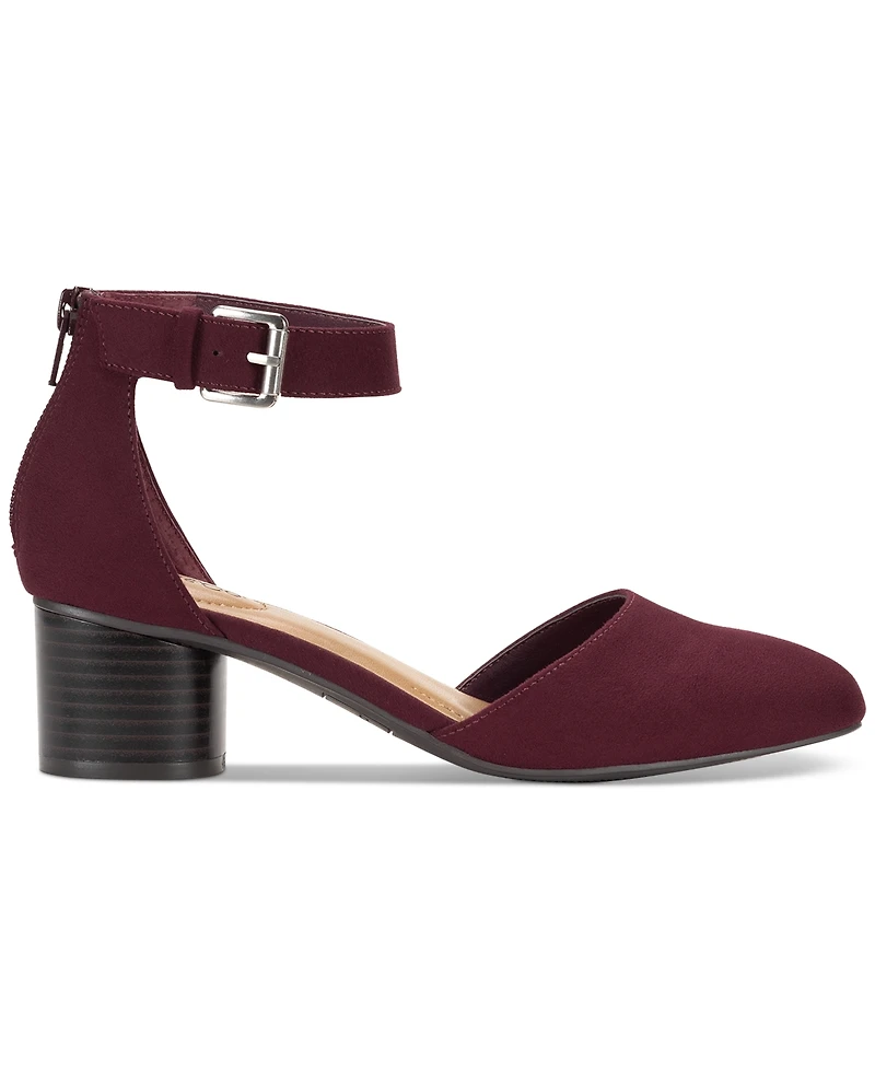Style & Co Women's Alinaa Two Piece Stacked Heel Dress Pumps, Created for Macy's