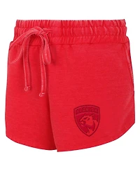 Concepts Sport Women's Red Florida Panthers Volley Fleece Shorts