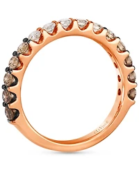 Le Vian Chocolate Ombre Diamond Band (1 ct. t.w.) 14k Rose Gold or Yellow