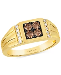 Le Vian Men's Chocolate Diamond & Nude Diamond Ring (1/2 ct. t.w.) in 14k Gold