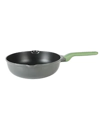 Kenmore Theodore 13 Inch Cast Aluminum Saute Pan W/ Lid Nonstick Interior and Induction Base