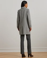 Lauren Ralph Petite Notched-Collar Walker Coat