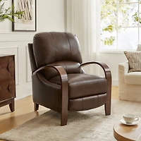 Alex Genuine Leather Manual Recliner