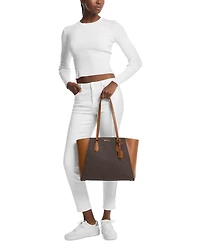 Michael Kors Taryn Logo Large Top Zip Tote