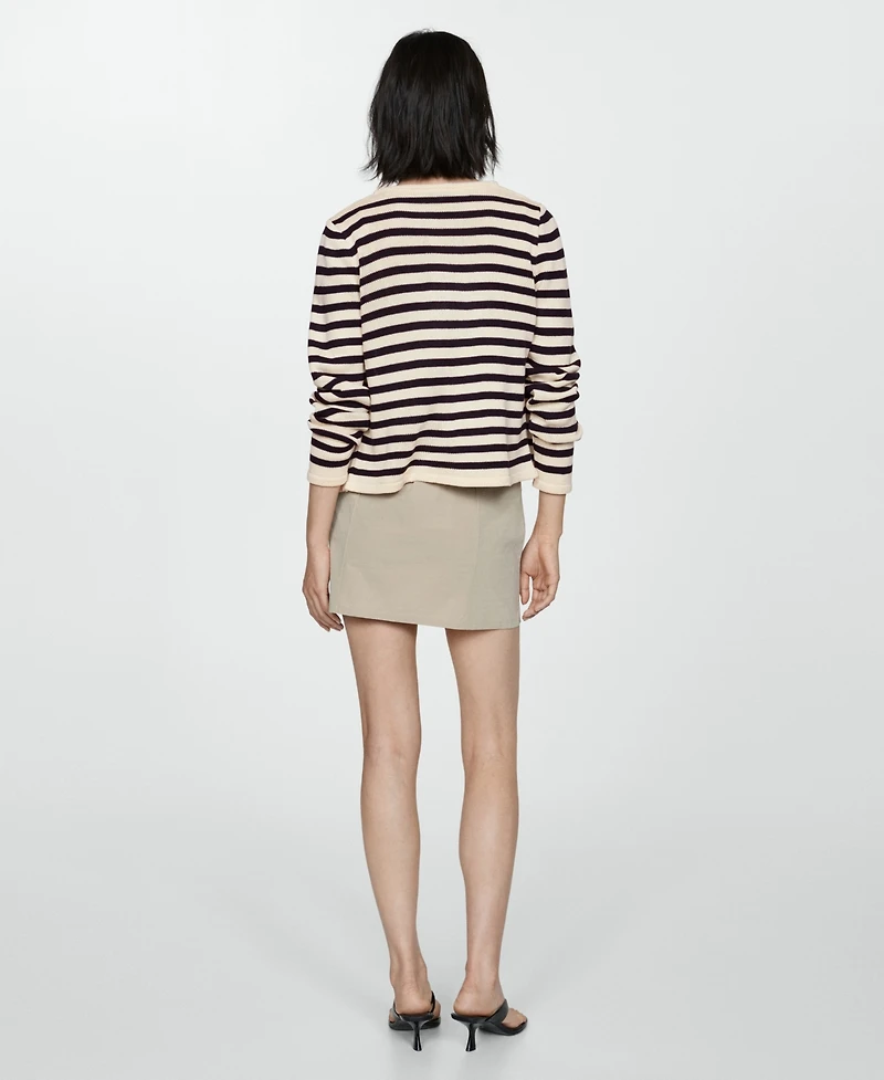 Mango Women's Jewel Button Detail Knitted Cardigan