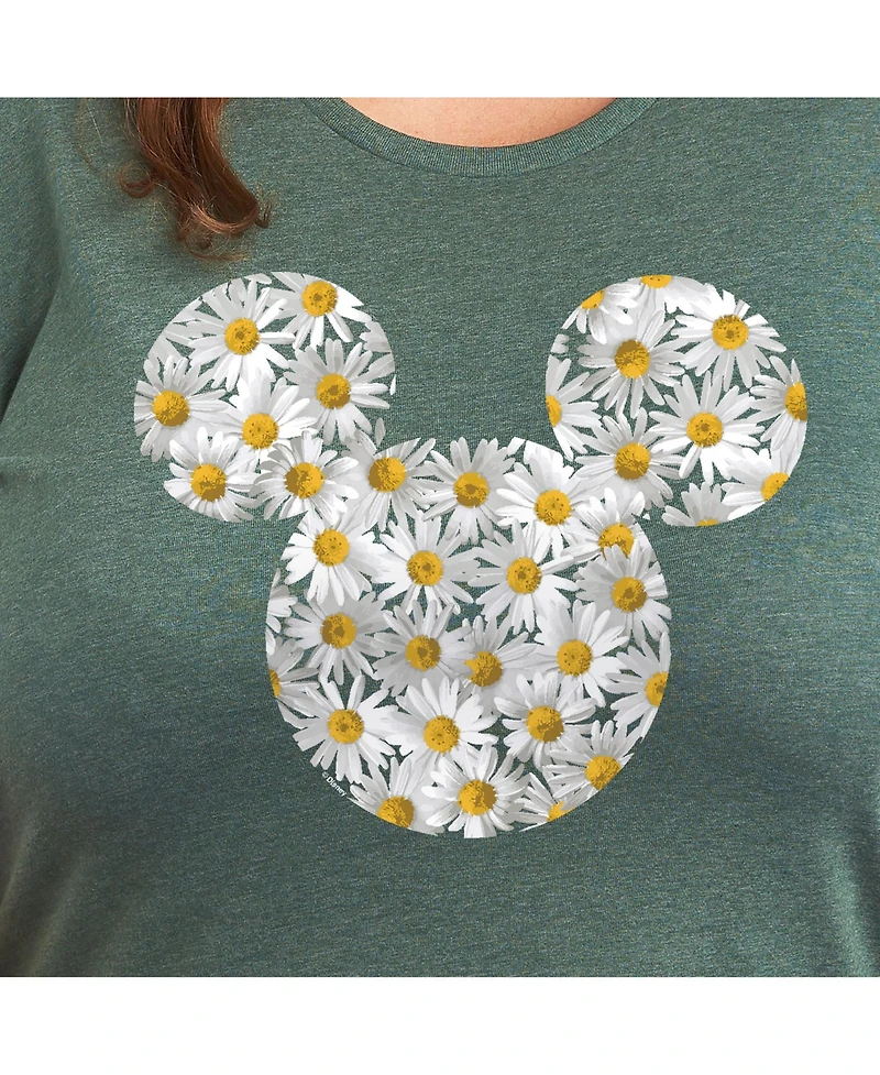 Hybrid Apparel Trendy Mickey Daisy Head Plus Graphic T-shirt