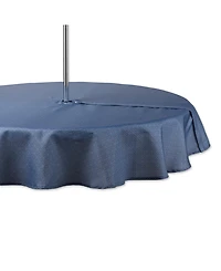 Design Imports Lattice Print Outdoor Tablecloth with Zipper 60 Round