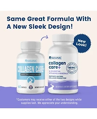 NativePath Collagen Care+, 5 Vitamin Blend with Hyaluronic Acid and Boron that Supports Collagen for Men and Women, 60 Capsules