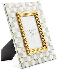 Mackenzie-Childs Sterling Check Frame, 4" x 6"