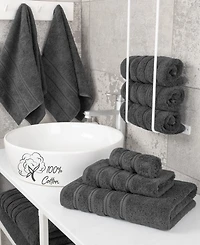 American Soft Linen Edison Premium 100% Turkish Cotton 3-Piece Bath Towel Set