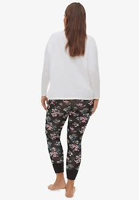Ellos Plus Rib Trim Sleep Leggings